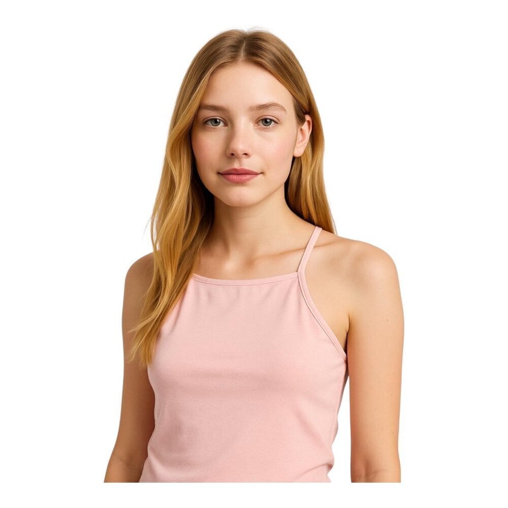 KENDALL & KYLIE Crop Tank Top~Size Small~Pink Cami Feminine Blouse~L11 26